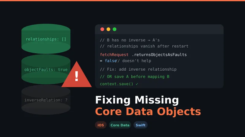 Fixing the Mysteriously Missing Core Data Objects