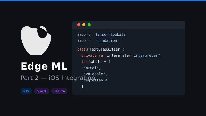 Part 2 — Using Edge ML in iOS: Building a Smart Savings App with Transaction Text Classification